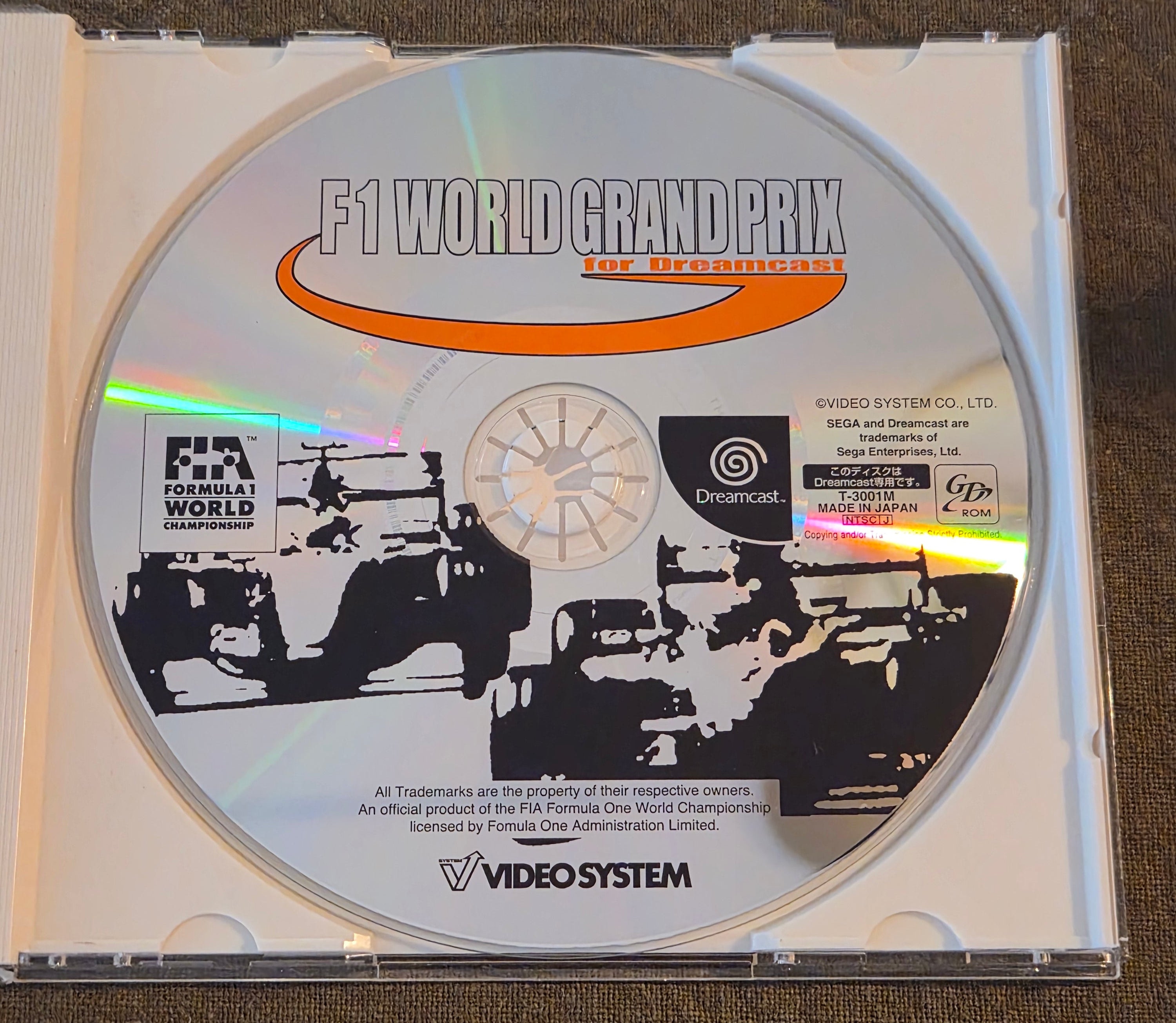 F1 World Grand Prix – Sega Dreamcast – Japan Import NTSC-J – 1999 – Video System Racing Game