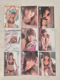Chinatsu Wakatsuki 2004 Platinum Productions 9-Card Set – Black Pink Hearts Bikini – Japanese Gravure Idol Trading Cards