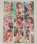 Chinatsu Wakatsuki 2004 Platinum Productions 9-Card Set – Flower Bikini Set – Japanese Gravure Idol Trading Cards