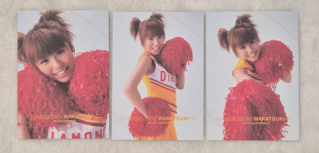 Chinatsu Wakatsuki 2004 Platinum Productions 3-Card Set – Cheerleader Set – Japanese Gravure Idol Trading Cards