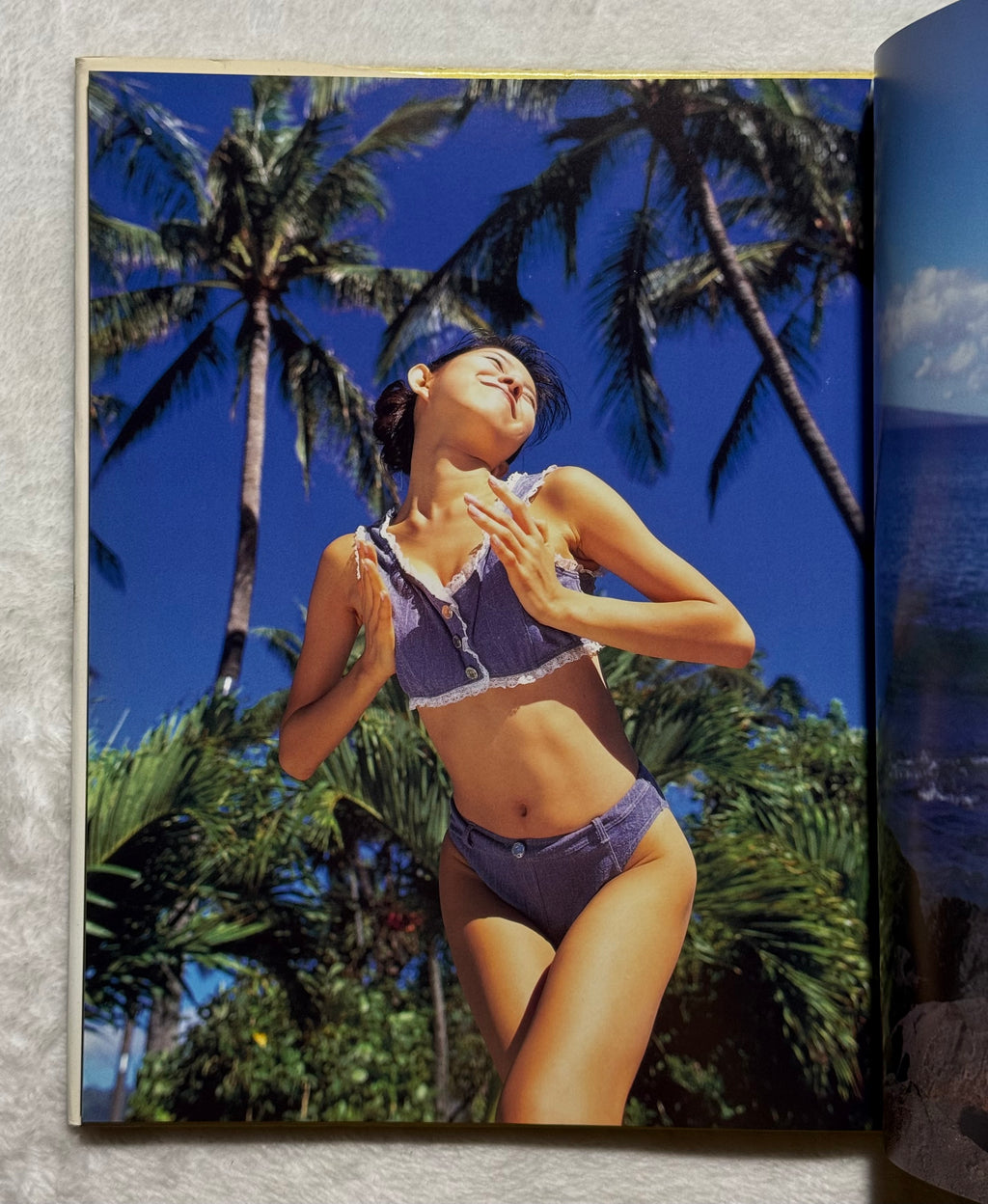 Kanako Enomoto “Curiosity” Hardcover Japanese Idol Photobook (1996) w/Poster