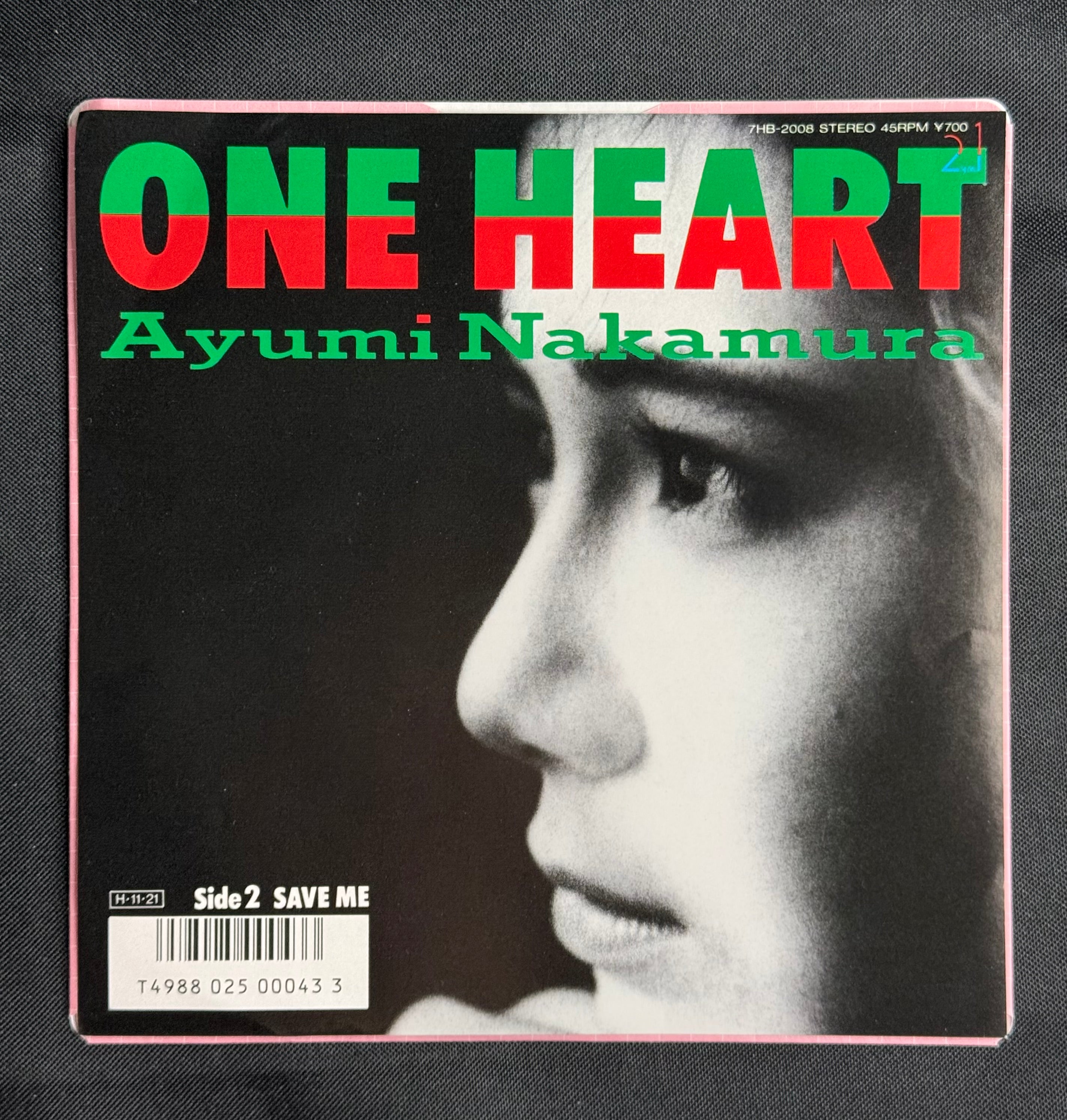 Ayumi Nakamura – "One Heart" 7" Vinyl Hummingbird Record Rock/Pop 1986 Japan Import