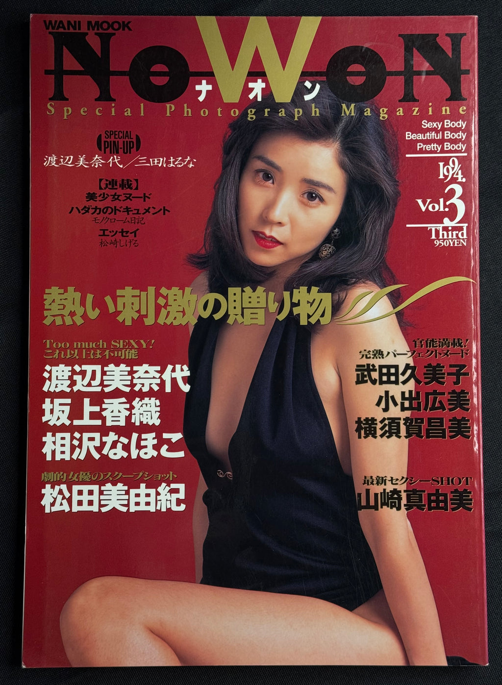NoWon Vol. 3 (1994) Japanese Photobook Soft Cover Gravure Magazine w/Poster