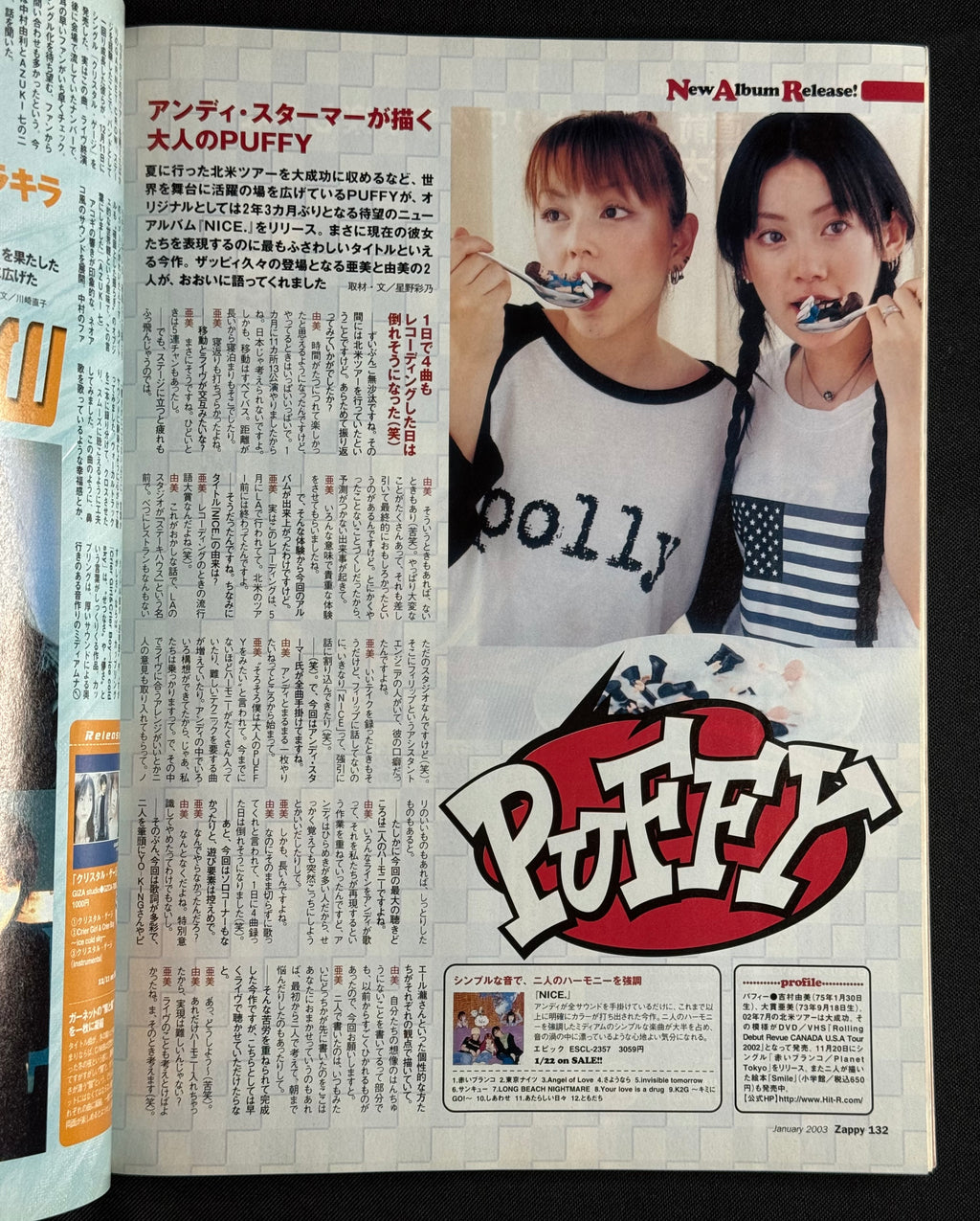 Zappy Japanese Music Magazine – January 2003 (w-inds. Cover) w/Poster