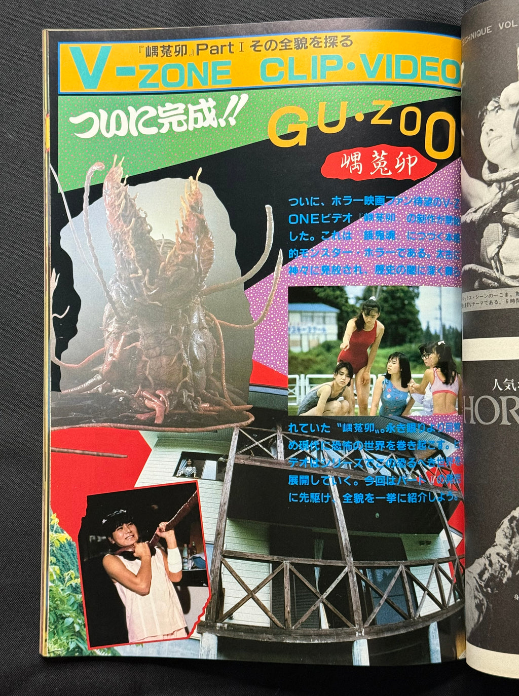 V ZONE Vol. 6 – Japanese Horror Magazine (September 1986) We Love Horror World!!