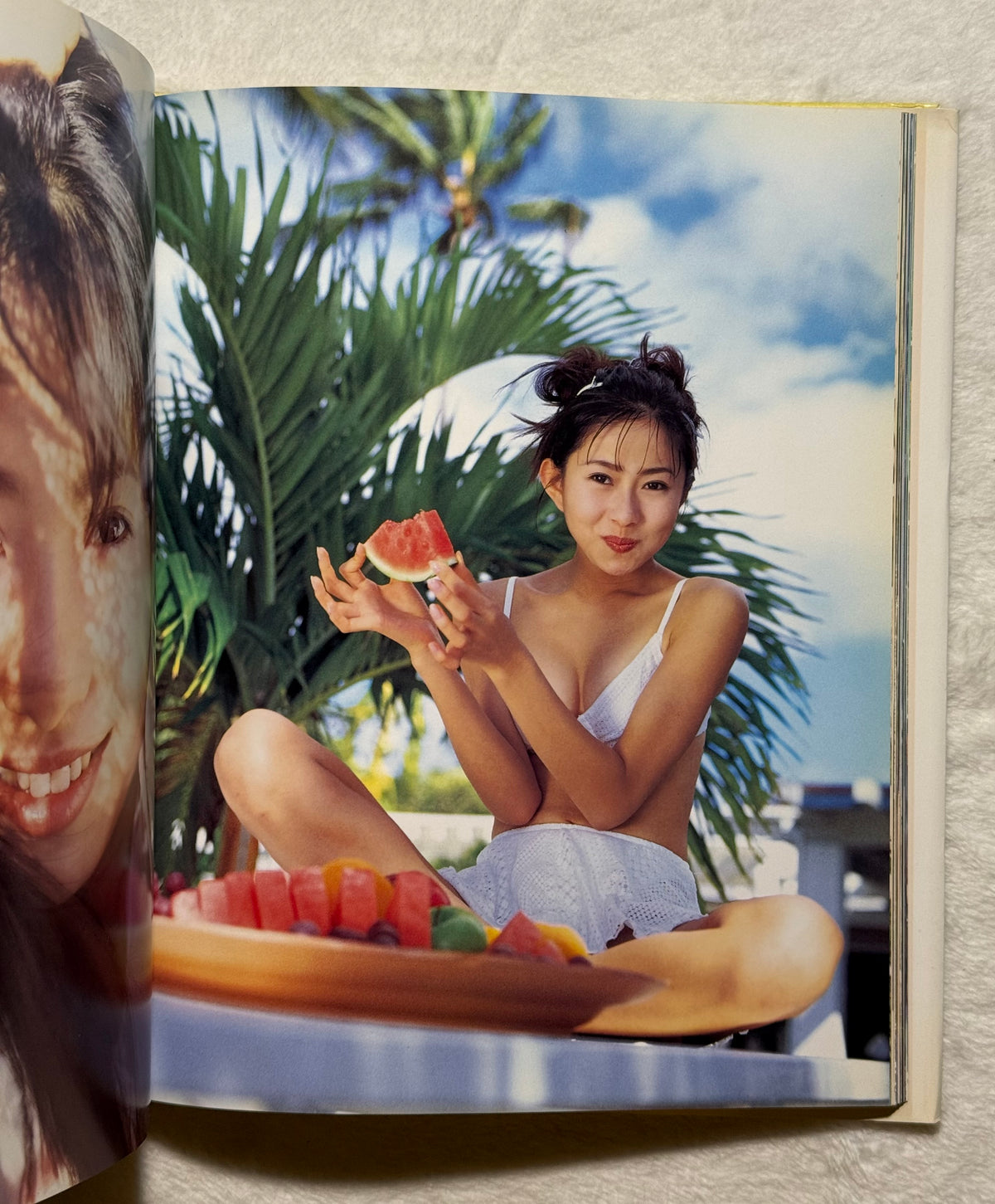 Kanako Enomoto “Curiosity” Hardcover Japanese Idol Photobook (1996) w/Poster