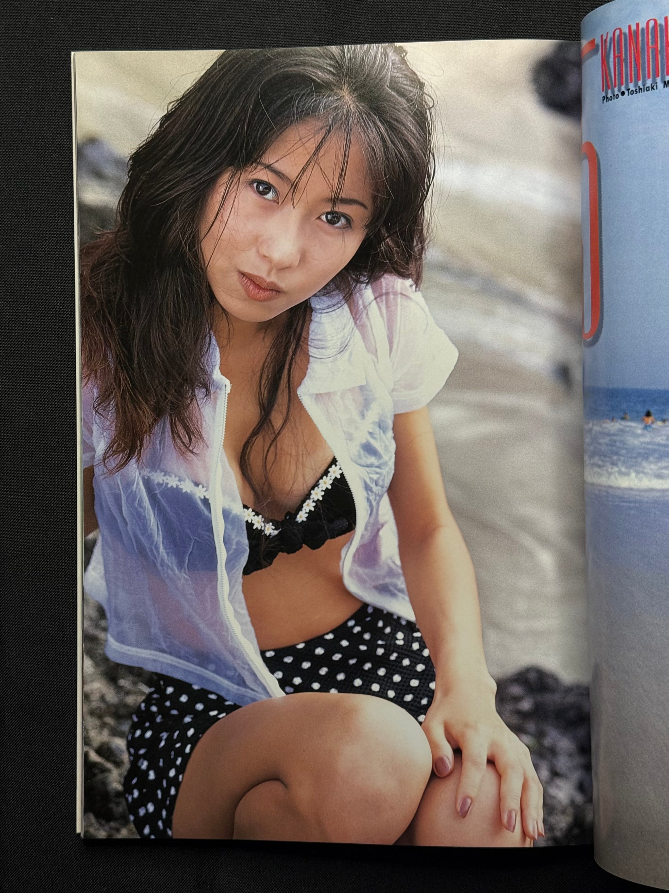 Deluxe Bomb: Kanako Enomoto “Whole Kanako” Japanese Idol Photobook (1997) w/Stickers