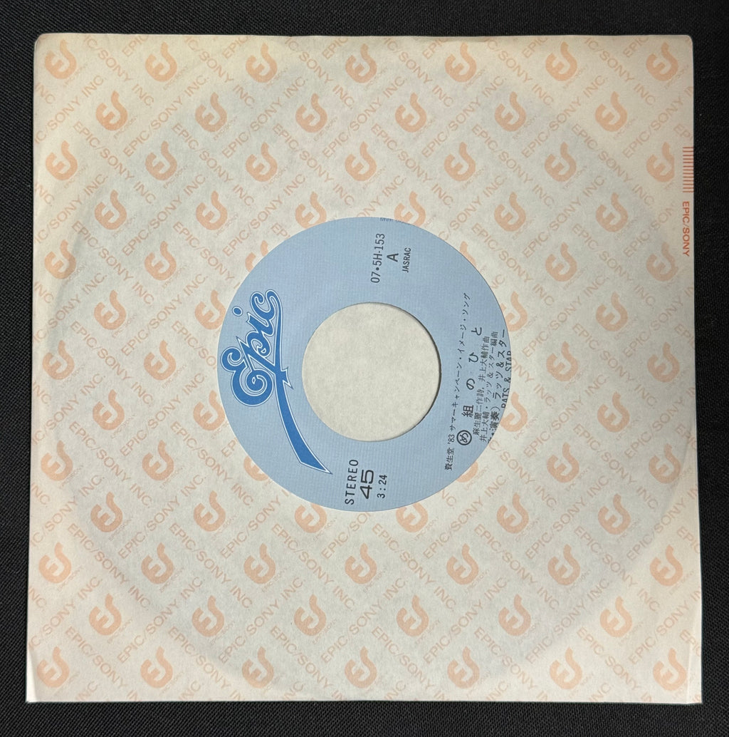 The Rats & Star – Me-gumi no Hito (め組のひと) 7" Vinyl Record (1983) Shiseido