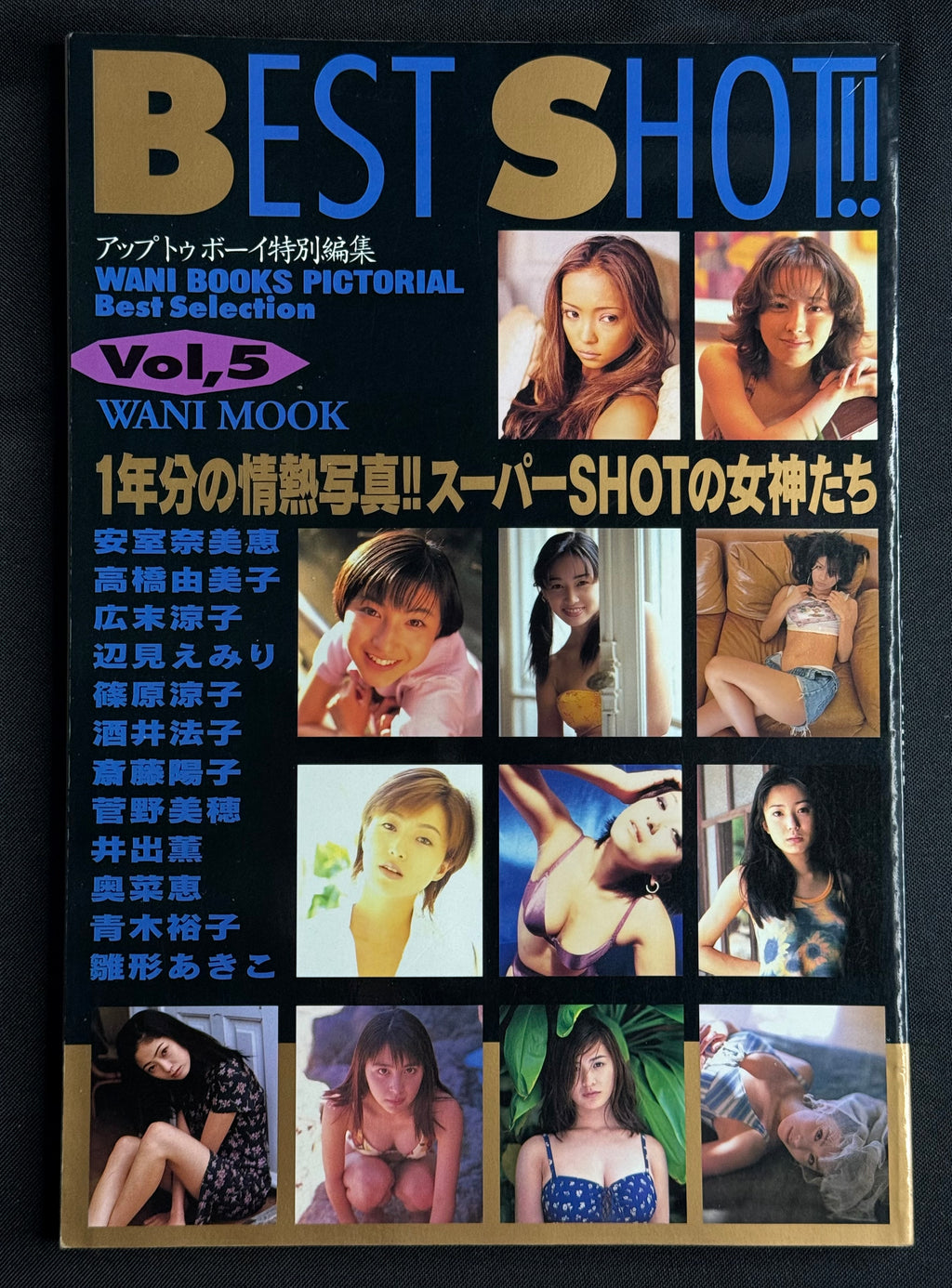 BEST SHOT!! Up to Boy Special Edition Vol. 5 (1997) Japanese Photobook w/ Poster
