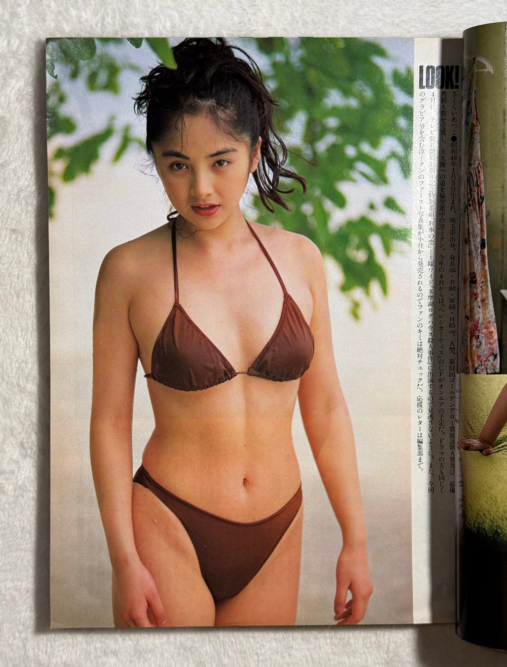 Schola Japanese Magazine No. 303 - April 14, 1994 (Kumiko Takeda Cover)