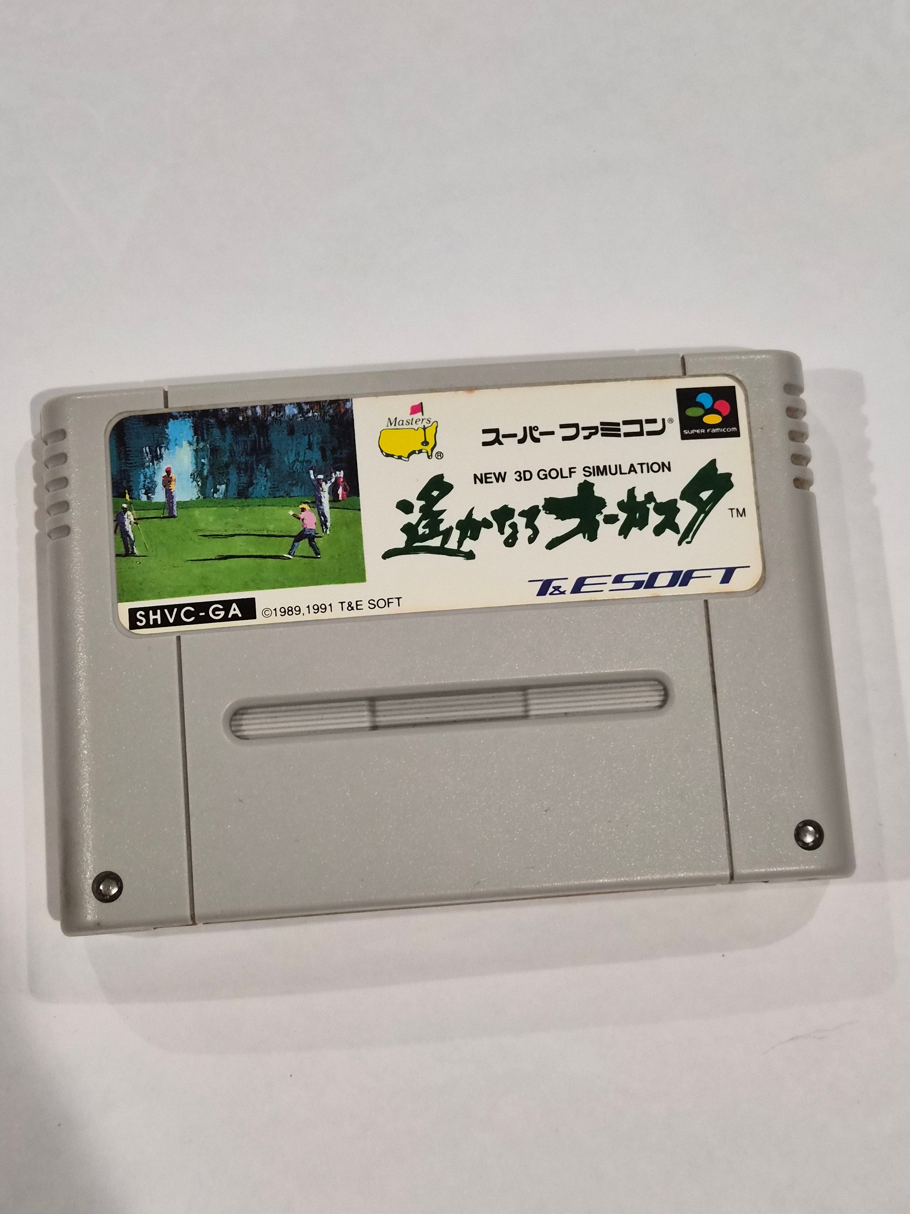 Super Famicom 3D Masters Augusta Golf Simulation Game Cartridge (Japan) Video Game