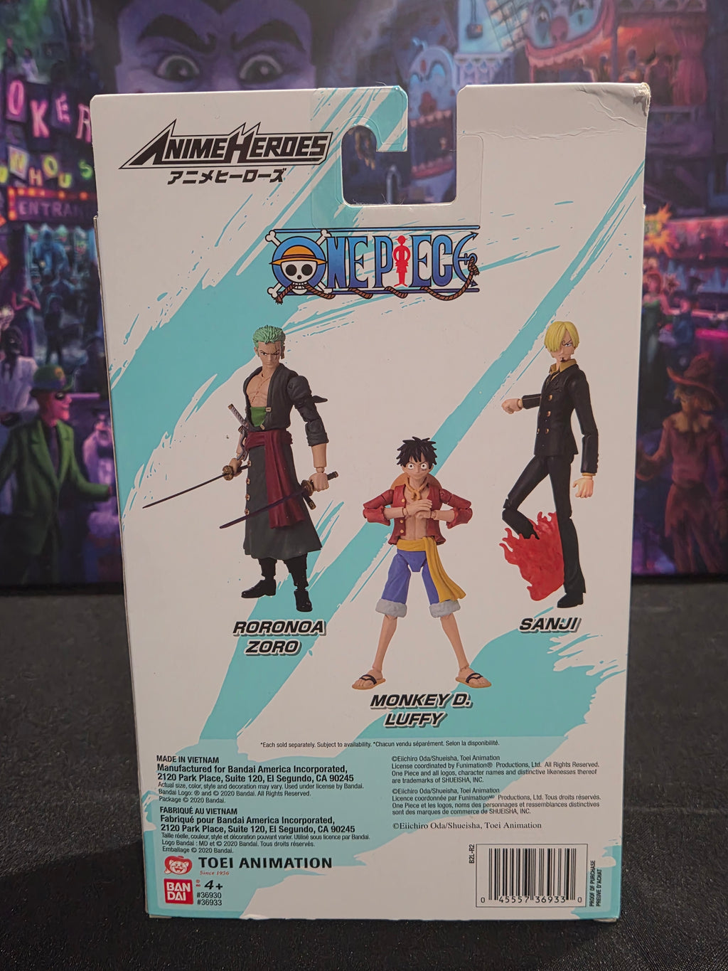 Bandai Anime Heroes One Piece Sanji Sealed 6.5" Anime Action Figure New In Box