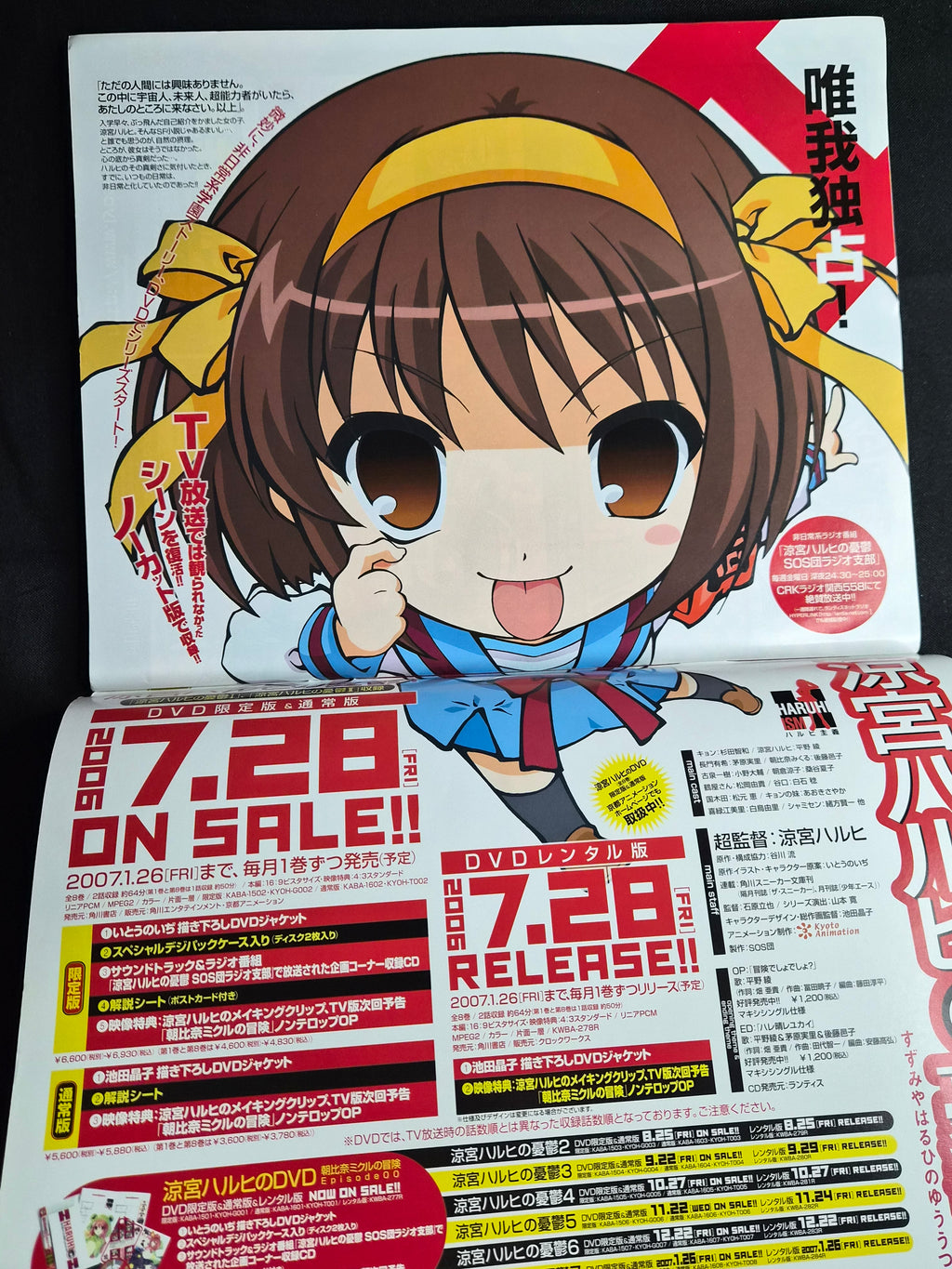 Comptiq Comp H’s Vol. 1 – August 2006 Summer Special – Japan Import Anime Magazine – Posters Included