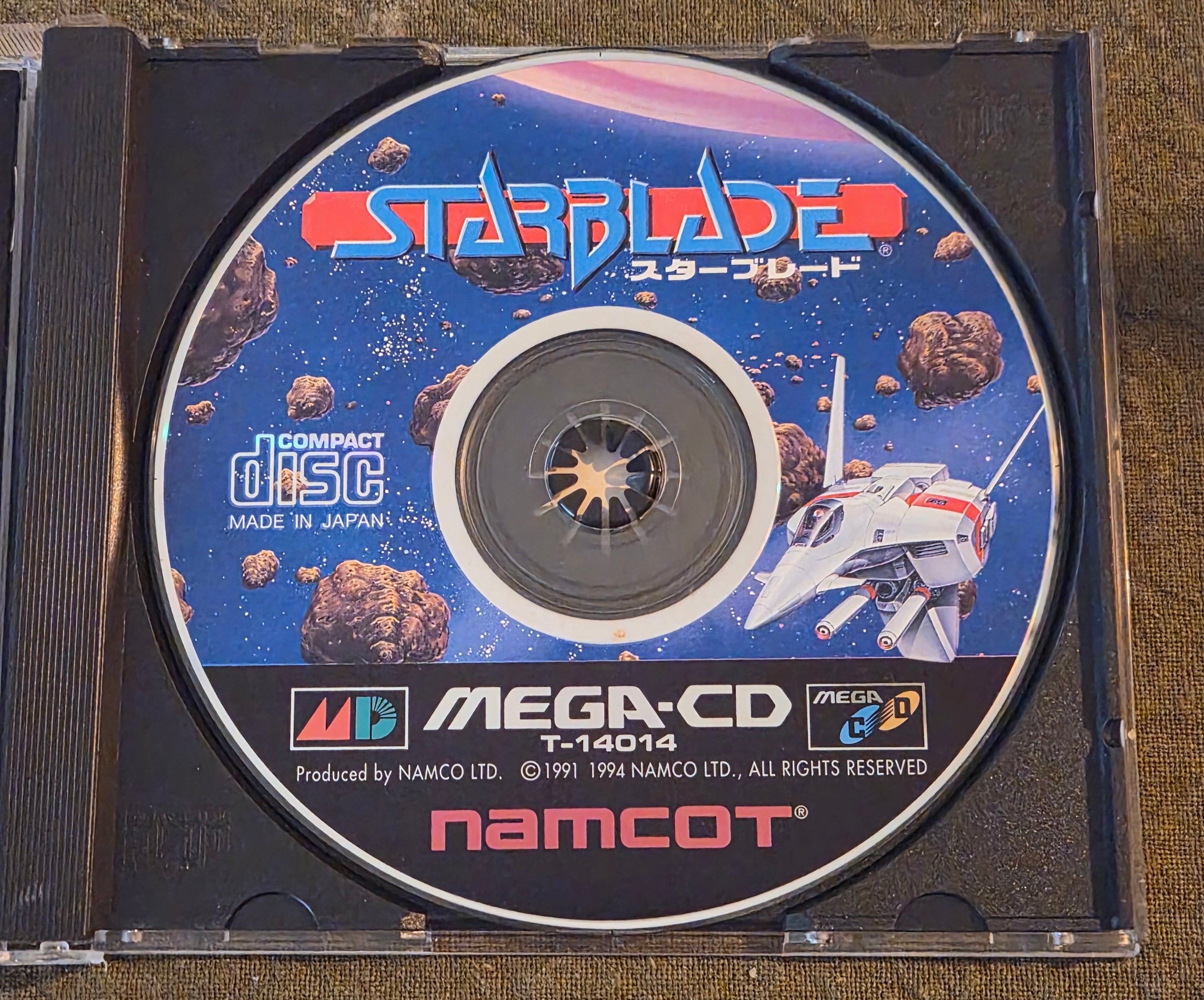 StarBlade – Sega Mega-CD / Sega CD – Namco – 1994 Japan Import NTSC-J – Rare Shooter Game