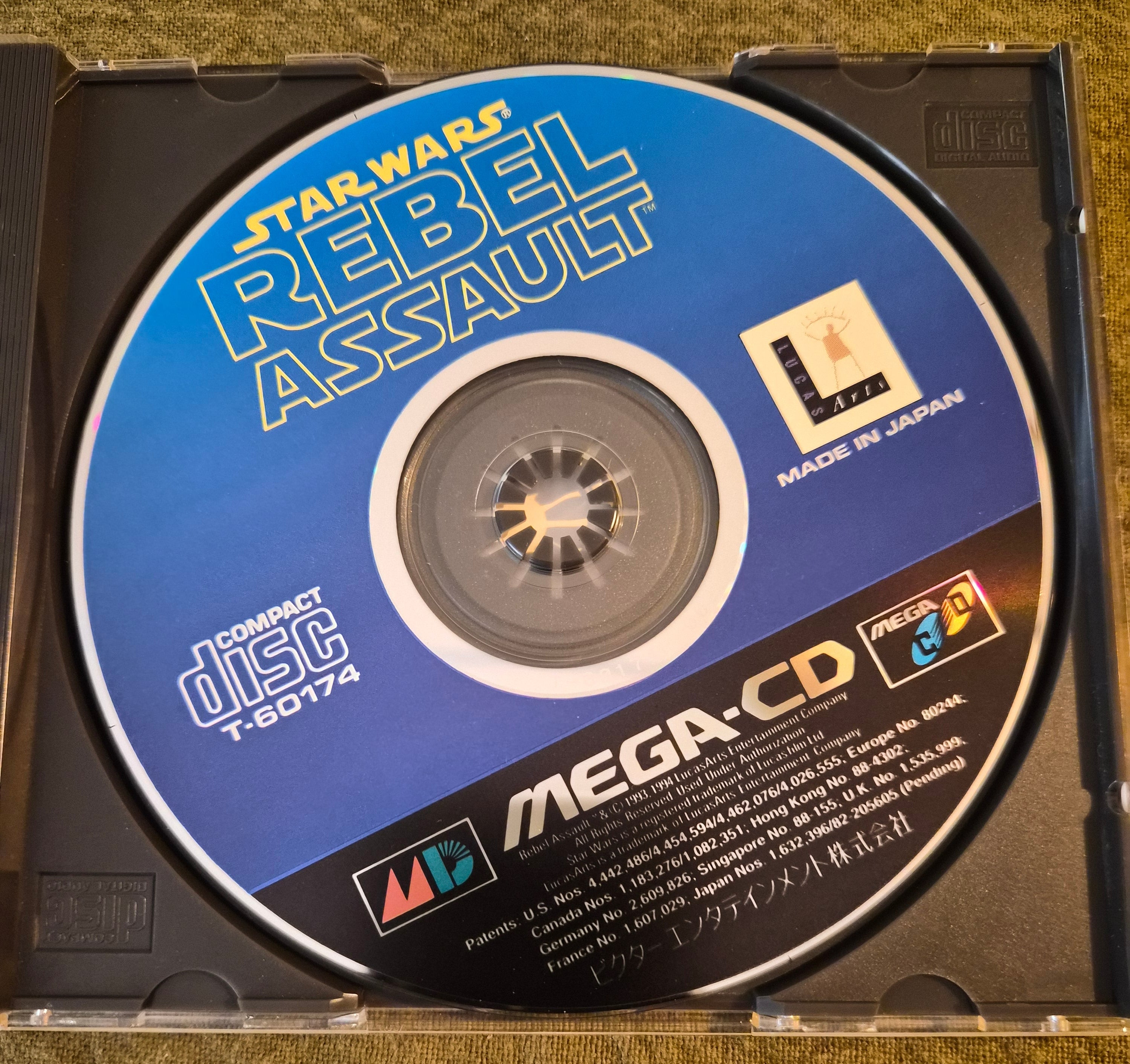 Star Wars: Rebel Assault – Sega Mega-CD – 1994 Japan Import NTSC-J – Victor Entertainment / LucasArts
