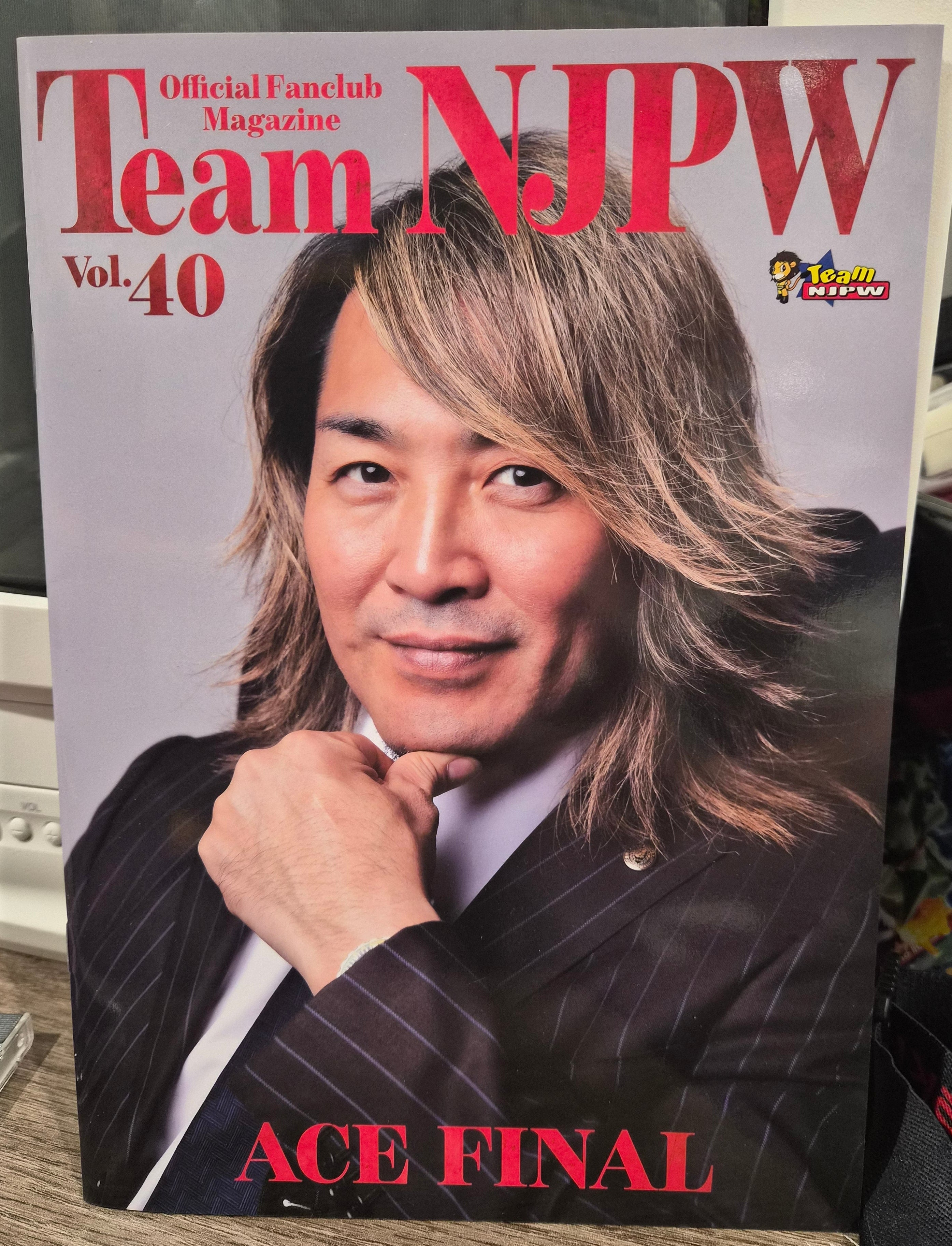 Official Fanclub Magazine Team NJPW vol 40 Hiroshi Tanahashi Cover New Japan Wrestling
