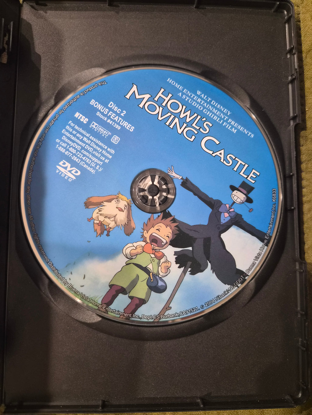 Howl's Moving Castle DVD – Disney / Studio Ghibli – Hayao Miyazaki Animated Film