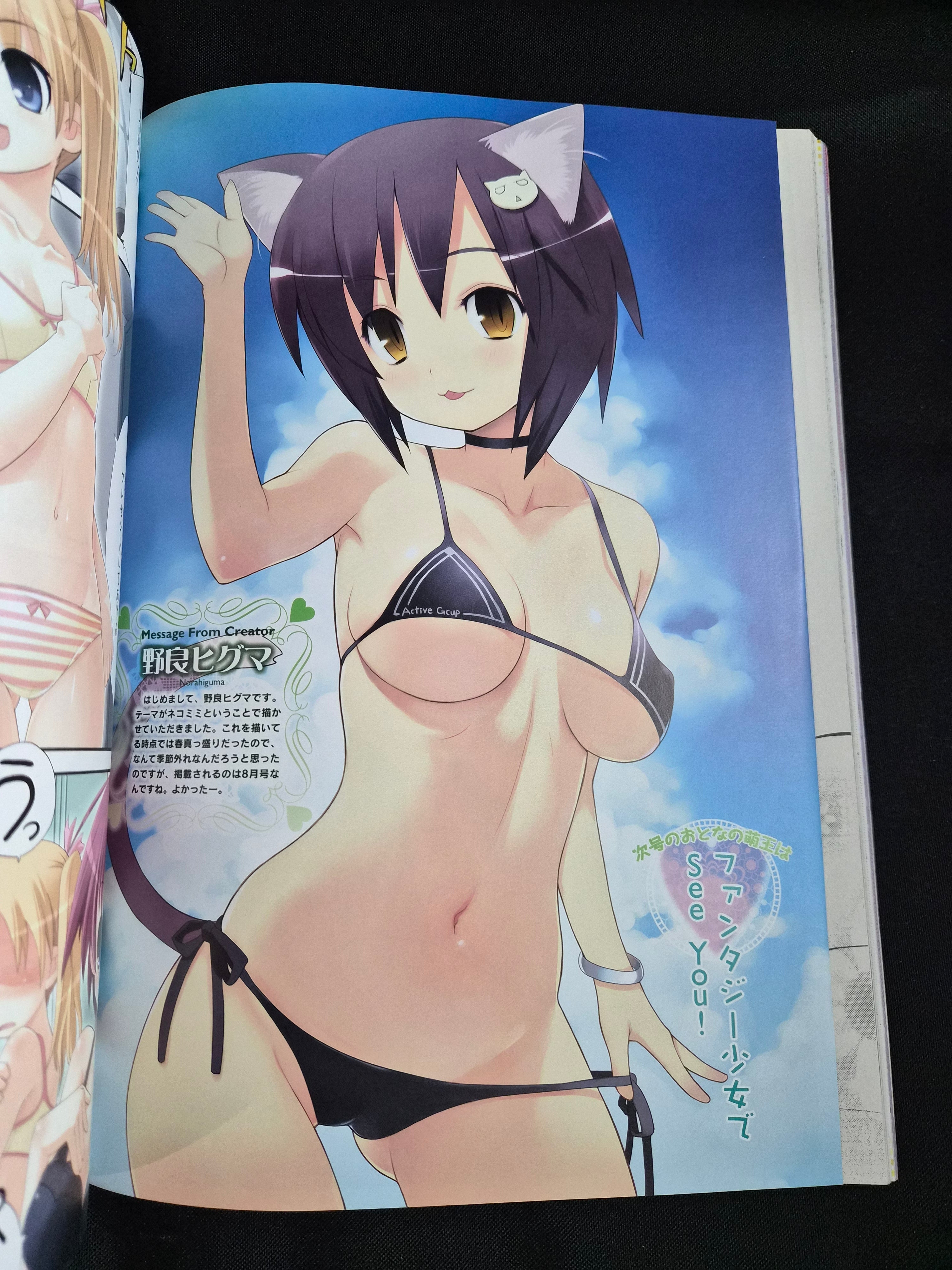 Dengeki Moeoh Magazine (08/07) Japan Bishoujo Moe-Themed Art w/ Posters