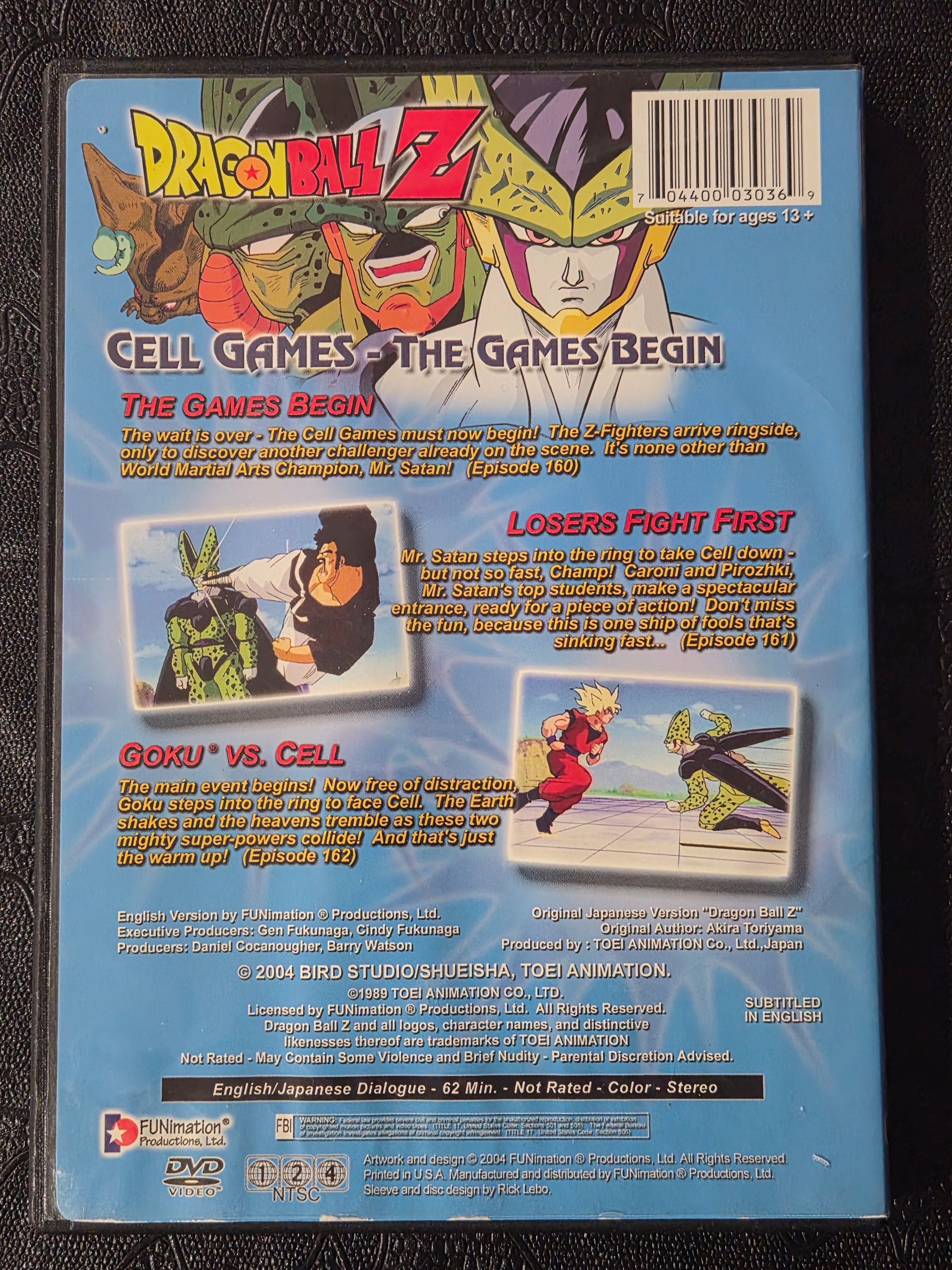 Dragon Ball Z – Cell Games: Games Begin DVD (2004) – Uncut English & Japanese