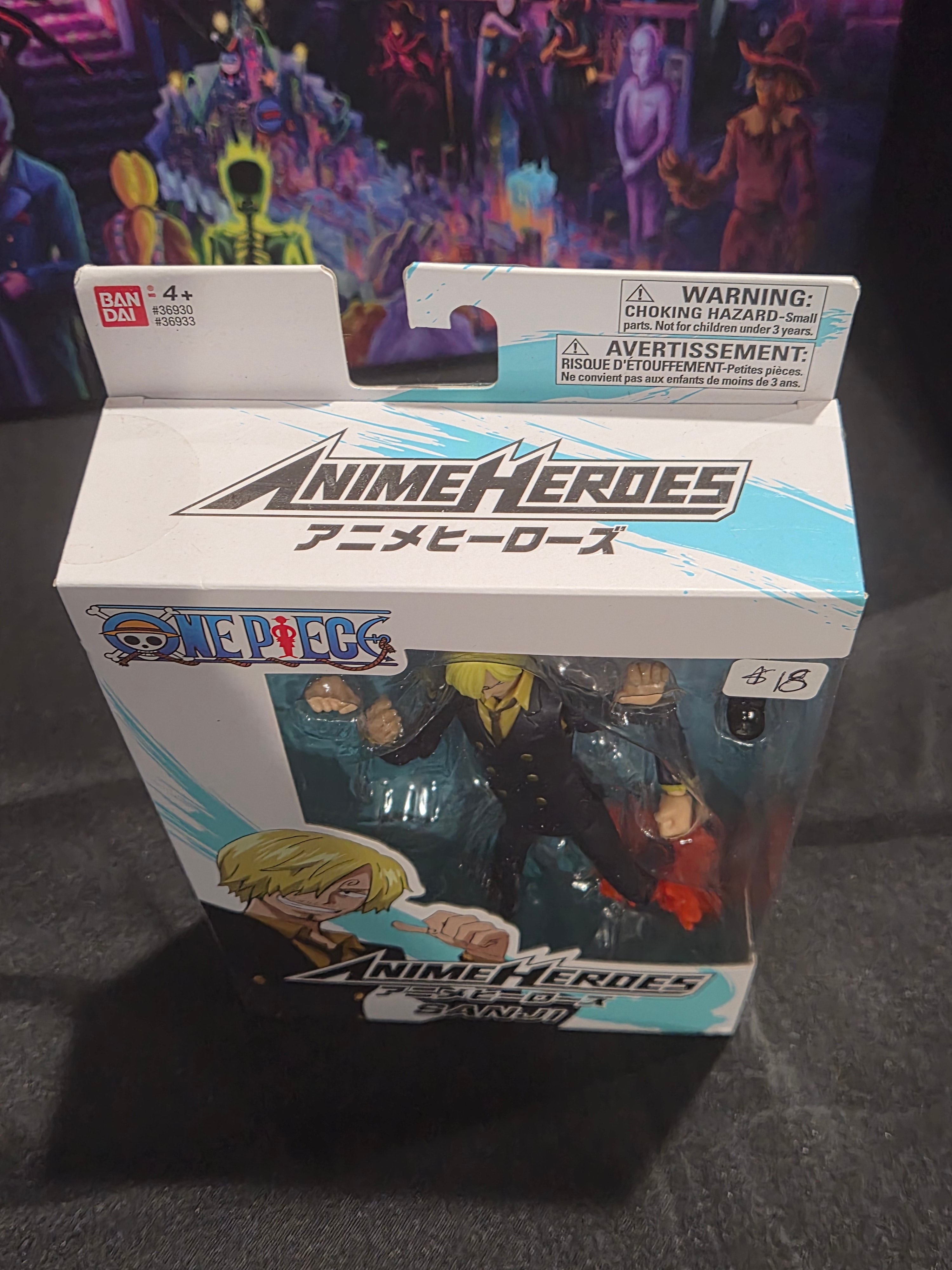 Bandai Anime Heroes One Piece Sanji Sealed 6.5" Anime Action Figure New In Box
