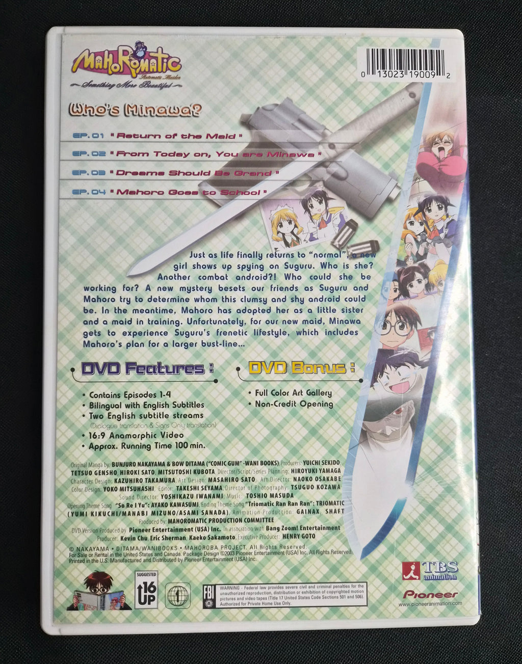 Mahoromatic: Automatic Maiden Volume 1 – "Something More Beautiful" – Pioneer DVD – 2003 – Episodes 1-4 – Anime
