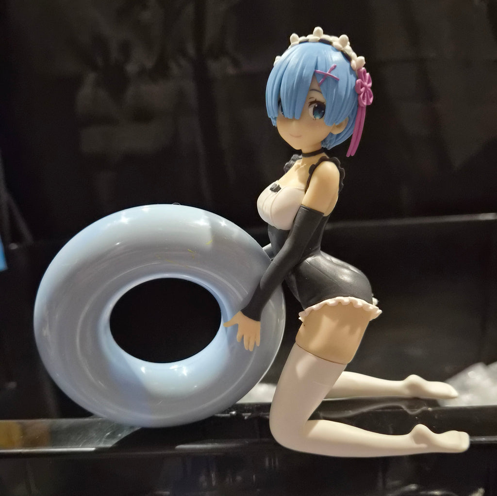 Re:Zero – Rem “Celestial Vivi” Maid Style Figure w/ Blue Donut Prop – Banpresto – 5"