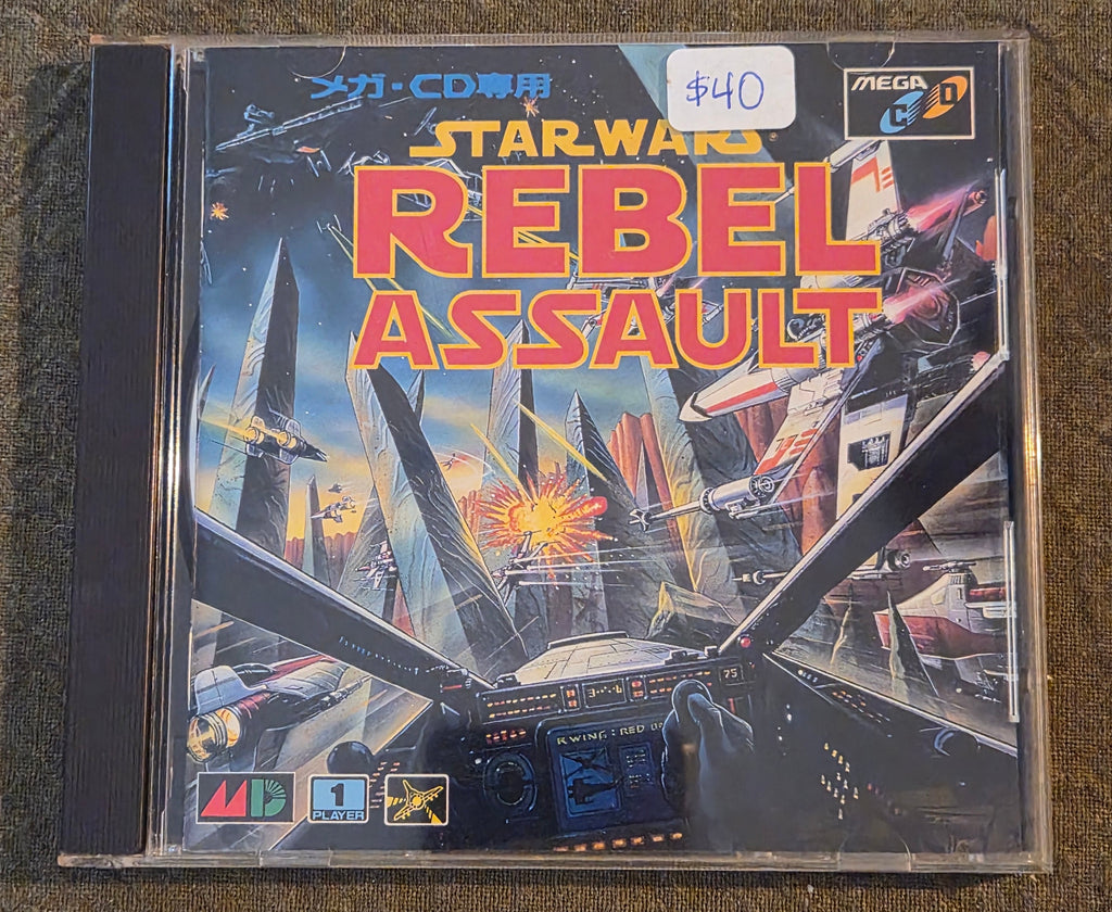 Star Wars: Rebel Assault – Sega Mega-CD – 1994 Japan Import NTSC-J – Victor Entertainment / LucasArts