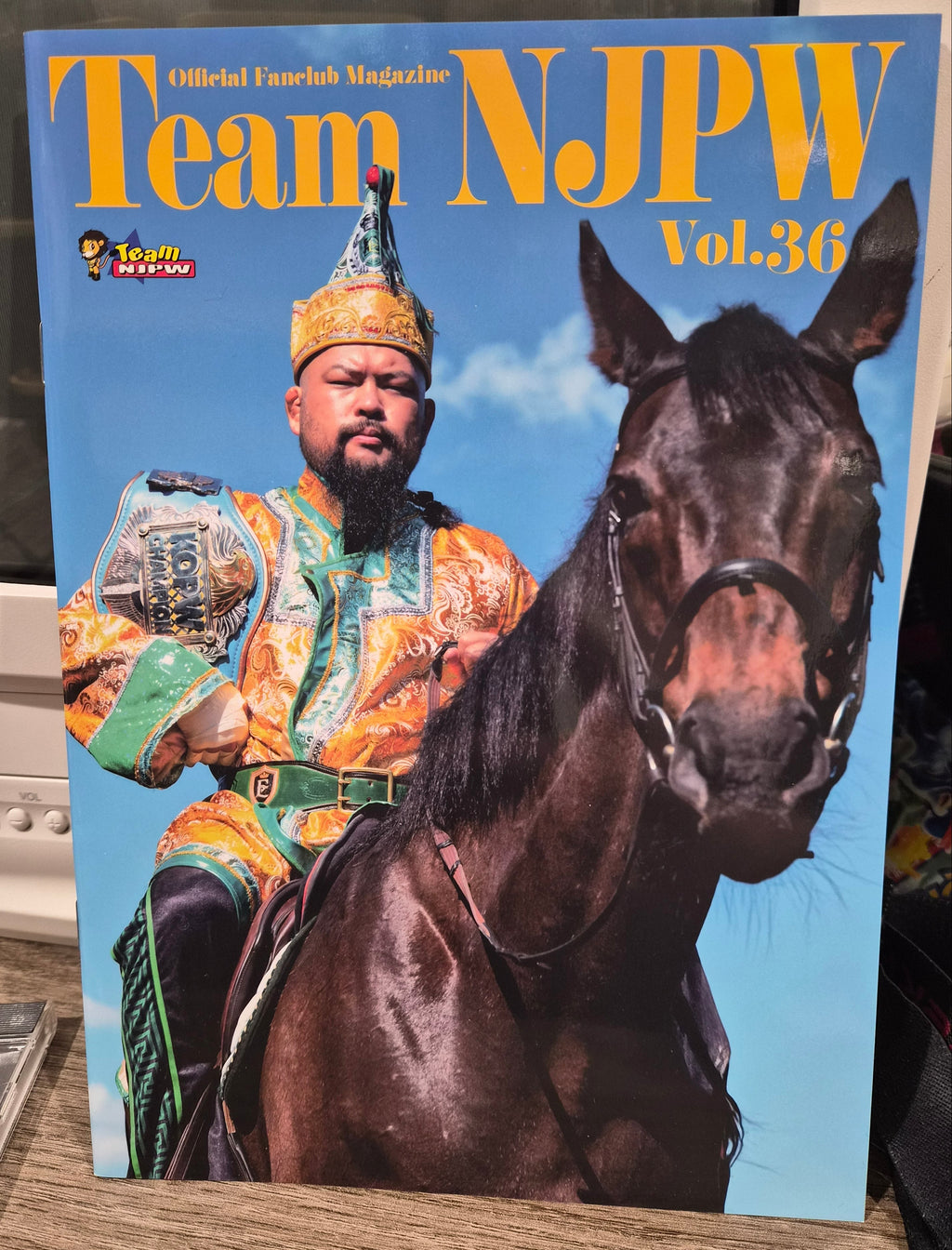 Official Fanclub Magazine Team NJPW vol 36 Great-O-Khan Cover New Japan Wrestling