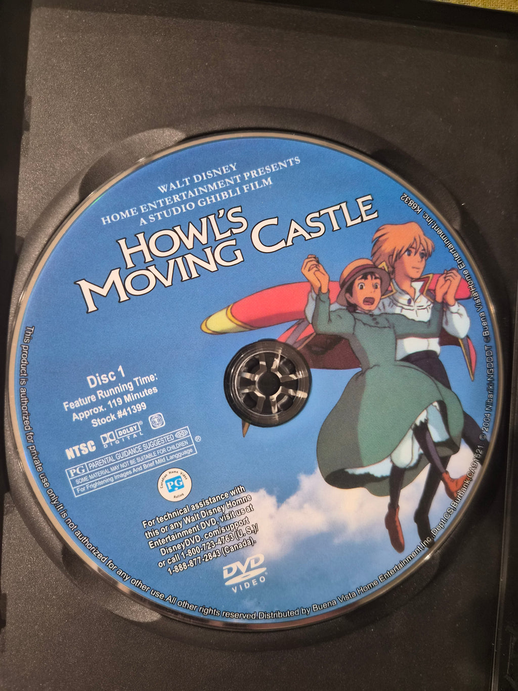 Howl's Moving Castle DVD – Disney / Studio Ghibli – Hayao Miyazaki Animated Film