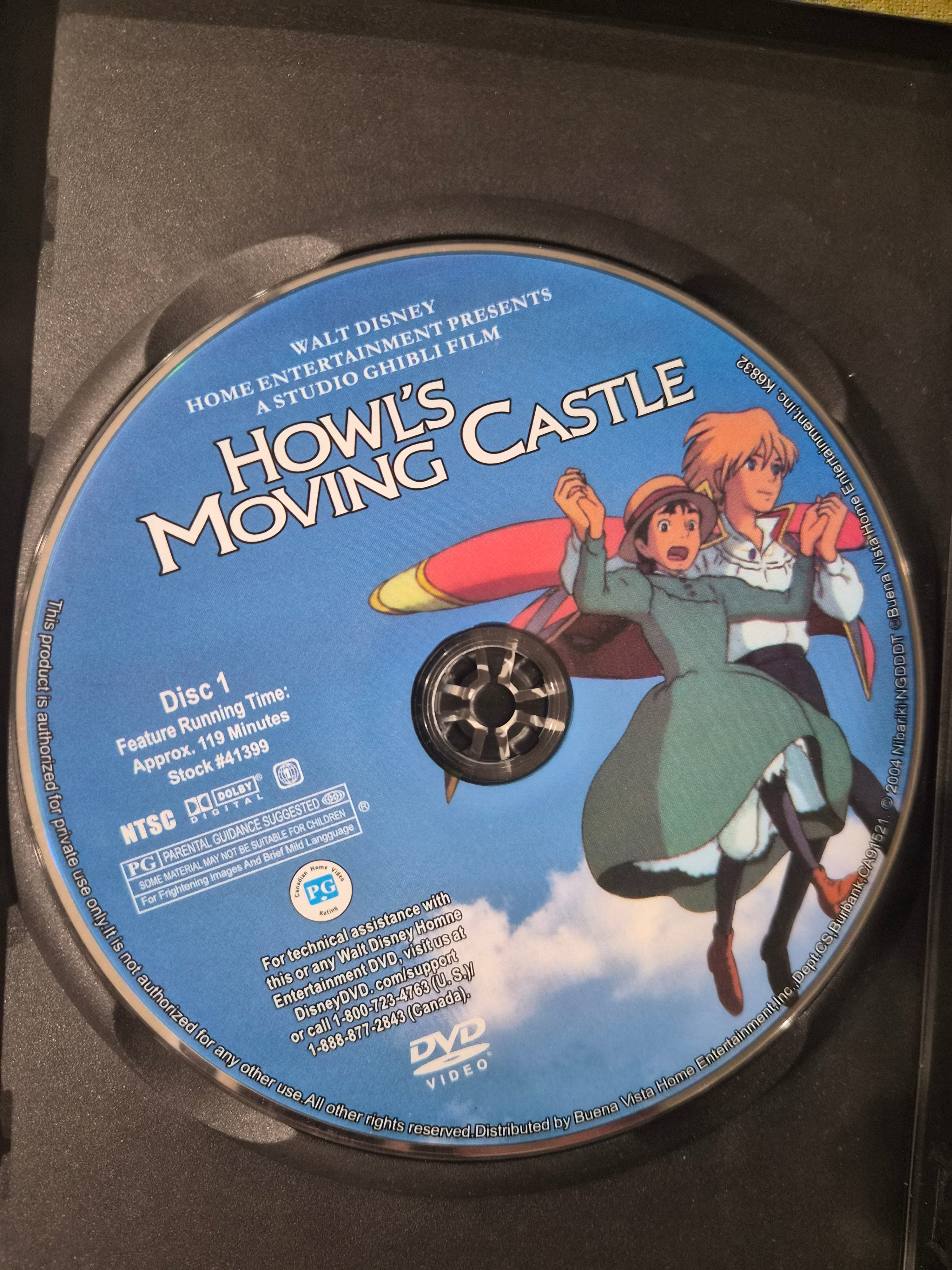 Howl's Moving Castle DVD – Disney / Studio Ghibli – Hayao Miyazaki Animated Film