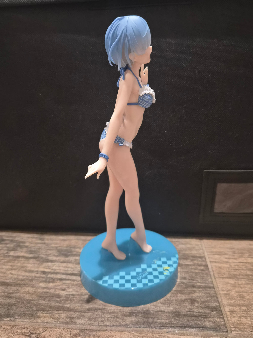 Banpresto EXQ Rem Figure – Re Starting Life in Another World – Blue Swimsuit Version – Prize Figure with Original Blue Base