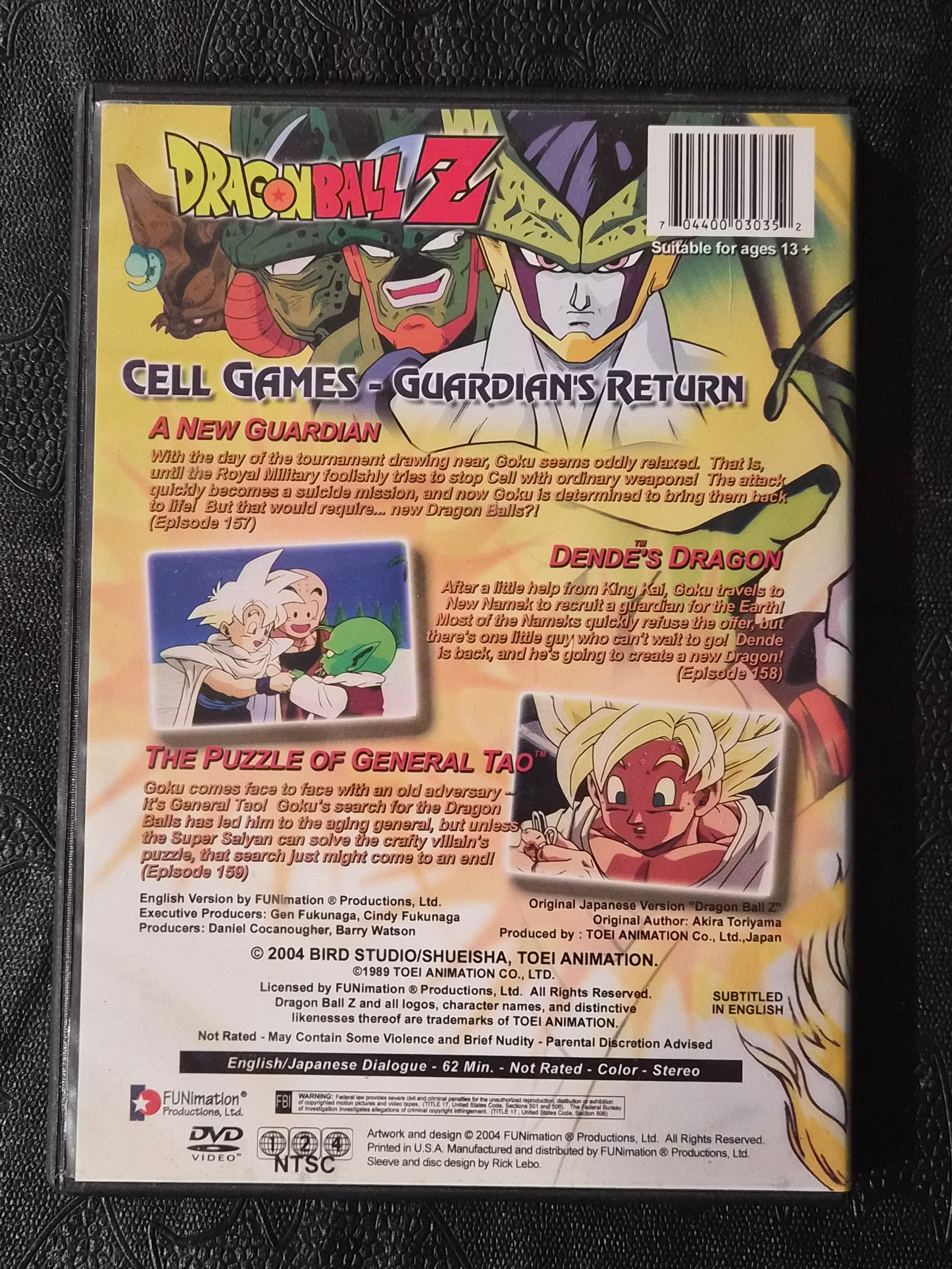 Dragon Ball Z – Cell Games: Guardian's Return DVD (2004) – Uncut English & Japanese