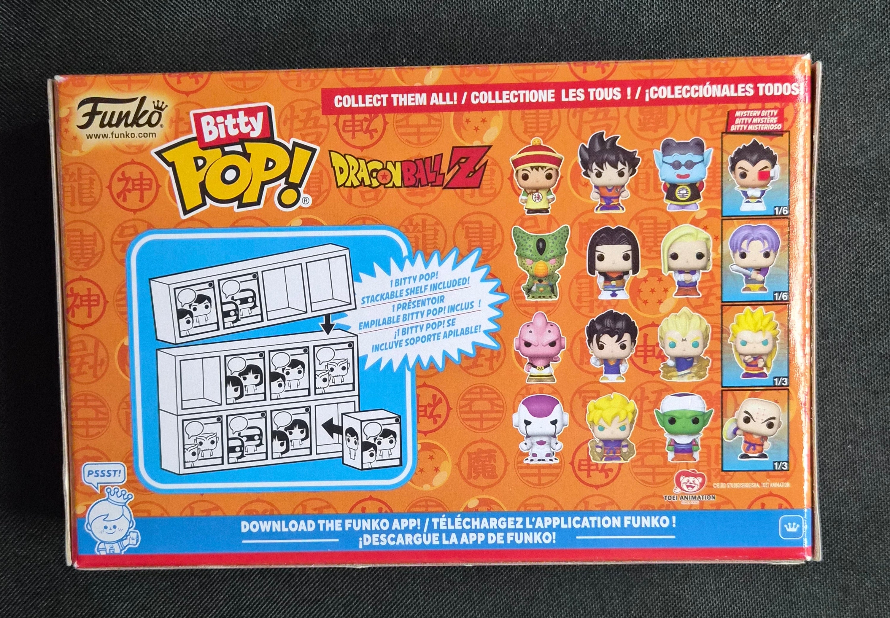 Funko Bitty Pop! Dragon Ball Z 4-Pack – Goku, Gohan, King Kai & Mystery Figure – Sealed New