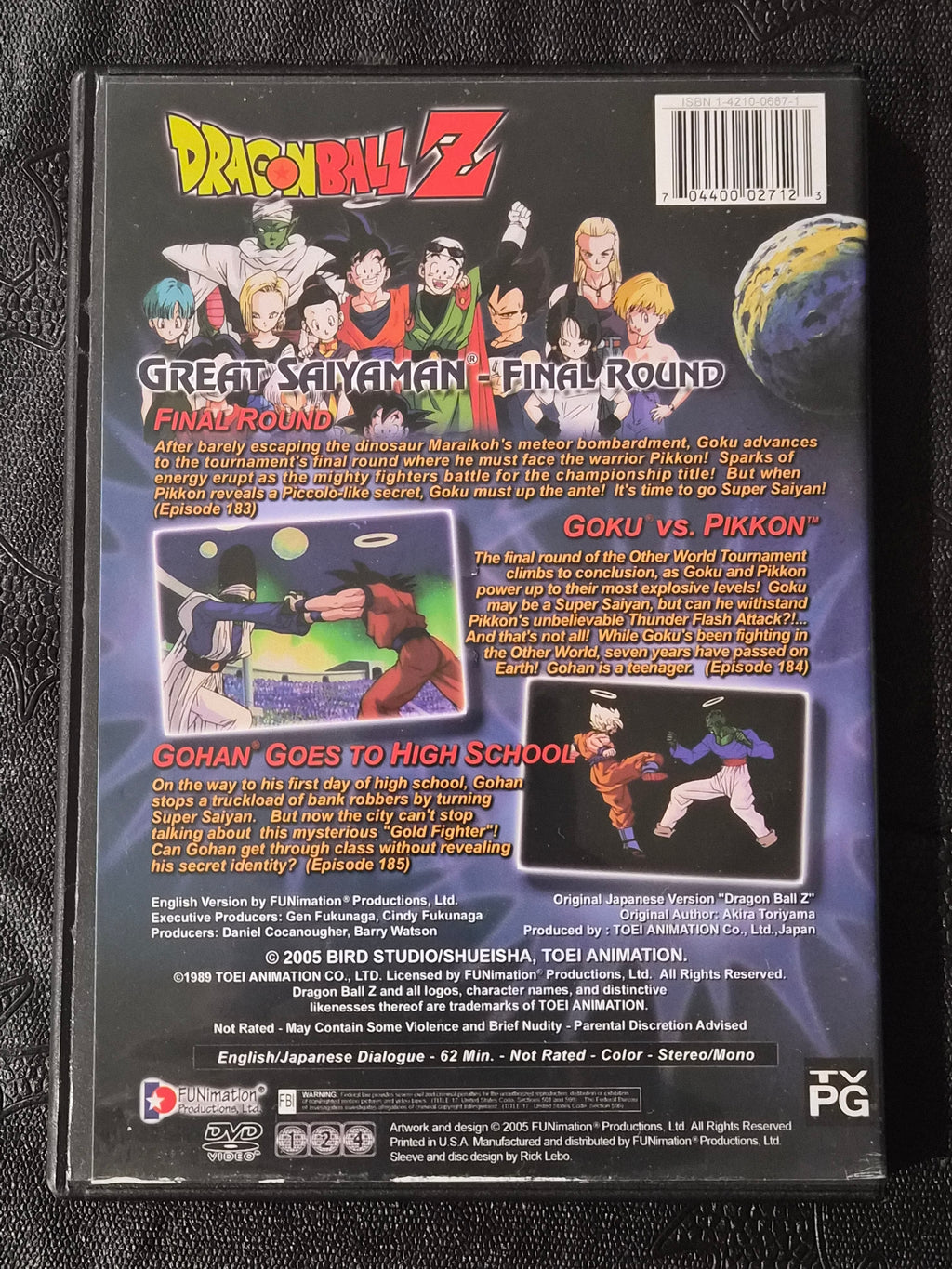 Dragon Ball Z – Great Saiyaman: Final Round DVD (2005) – Uncut English & Japanese