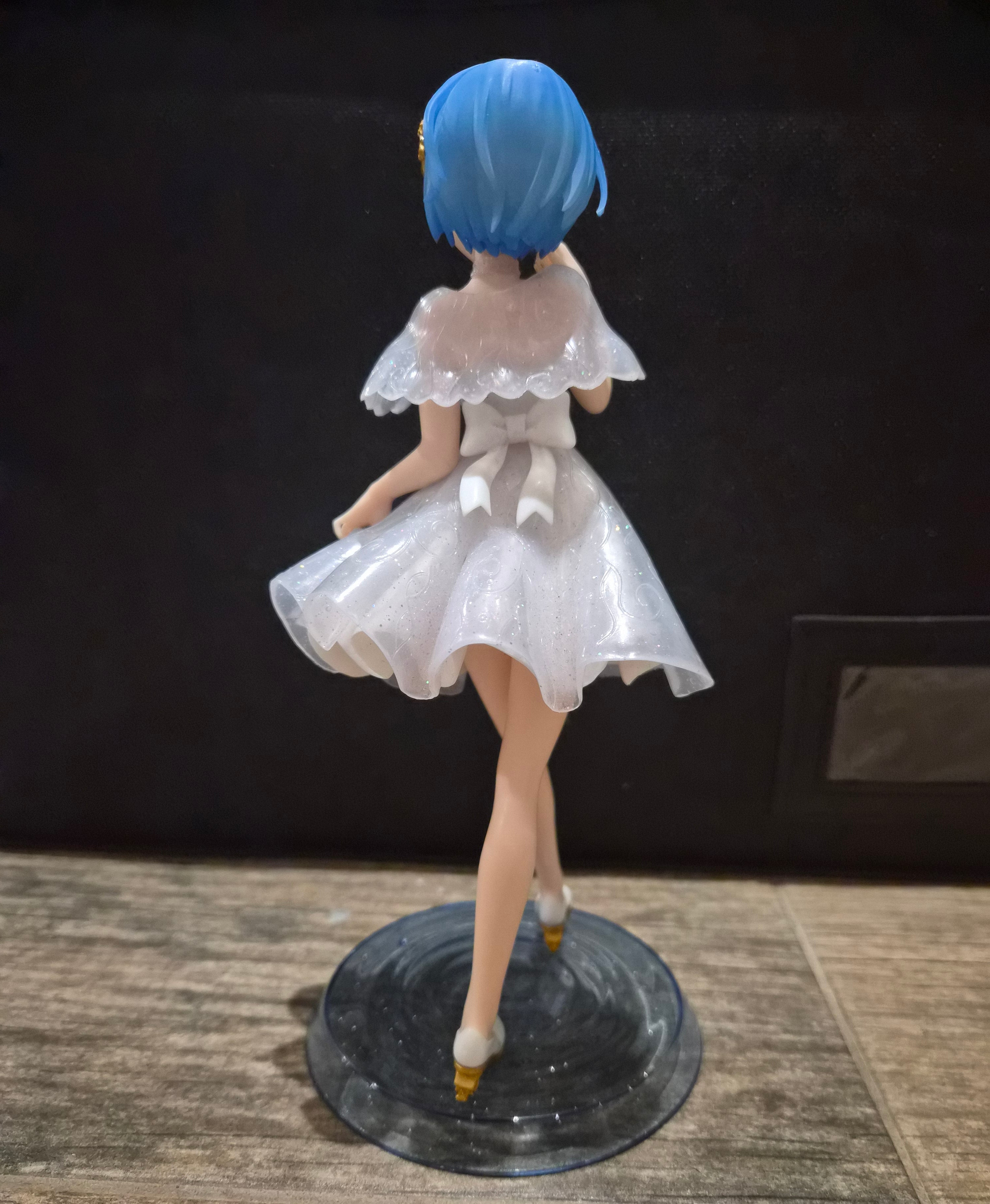 Banpresto Serenus Couture Rem Figure – Re Starting Life in Another World – 8" White Glittering Dress – Anime Prize Figure