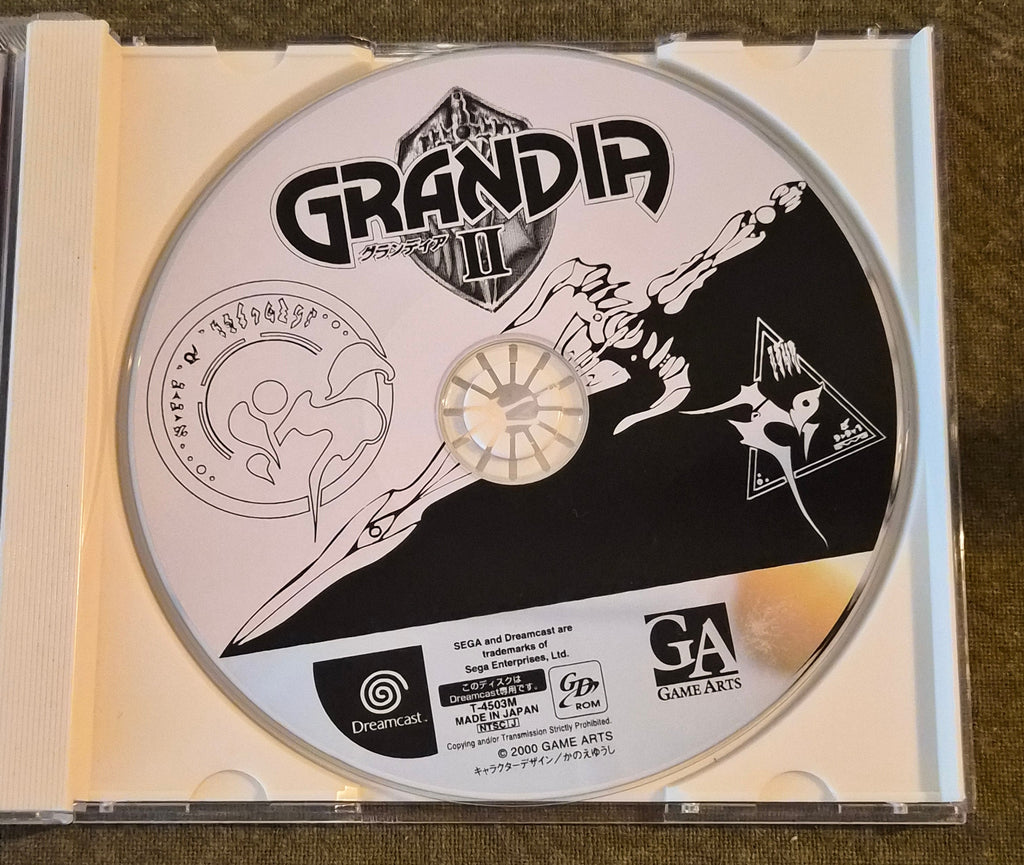 Grandia II – Sega Dreamcast – Japan Import NTSC-J – 2000 – Game Arts JRPG