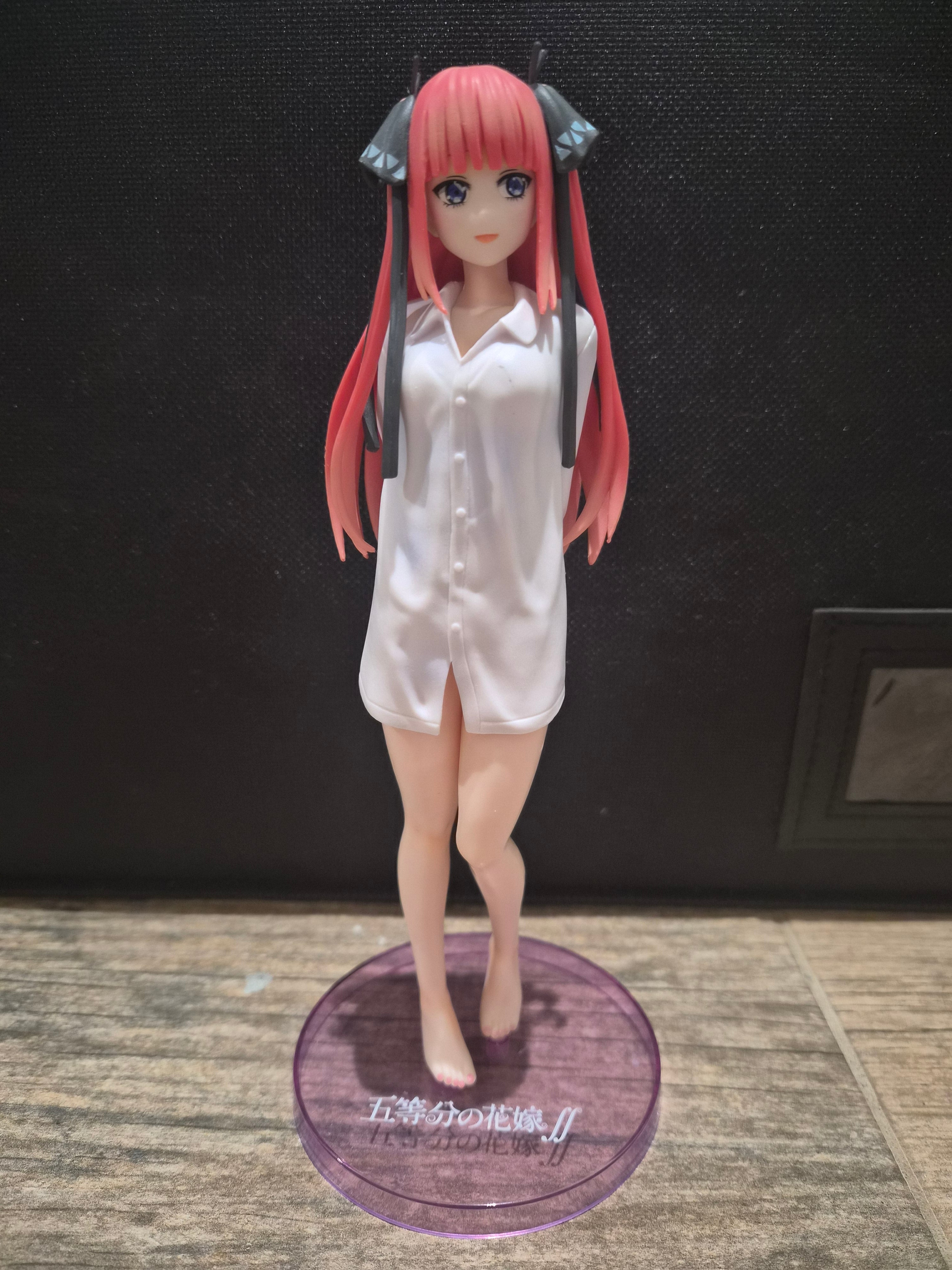 Fukuya Fascinity Figure Nakano Nino – The Quintessential Quintuplets – Boyfriend Shirt Version – Anime Figure with Base